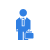 Man with briefcase icon