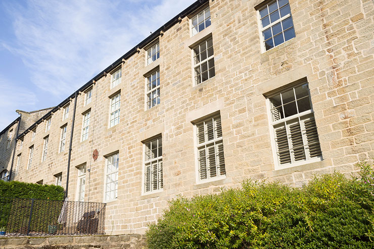 Exterior of old cottages